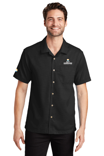 Port Authority® Mens Textured Camp Shirt - Port Everglades